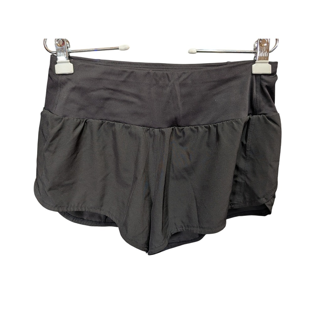 CRZ YOGA Running Shorts Women Size S Black Excellent Lightweight Athletic Pocket